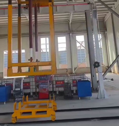 寧夏地區(qū)又一套報廢汽車拆解線安裝